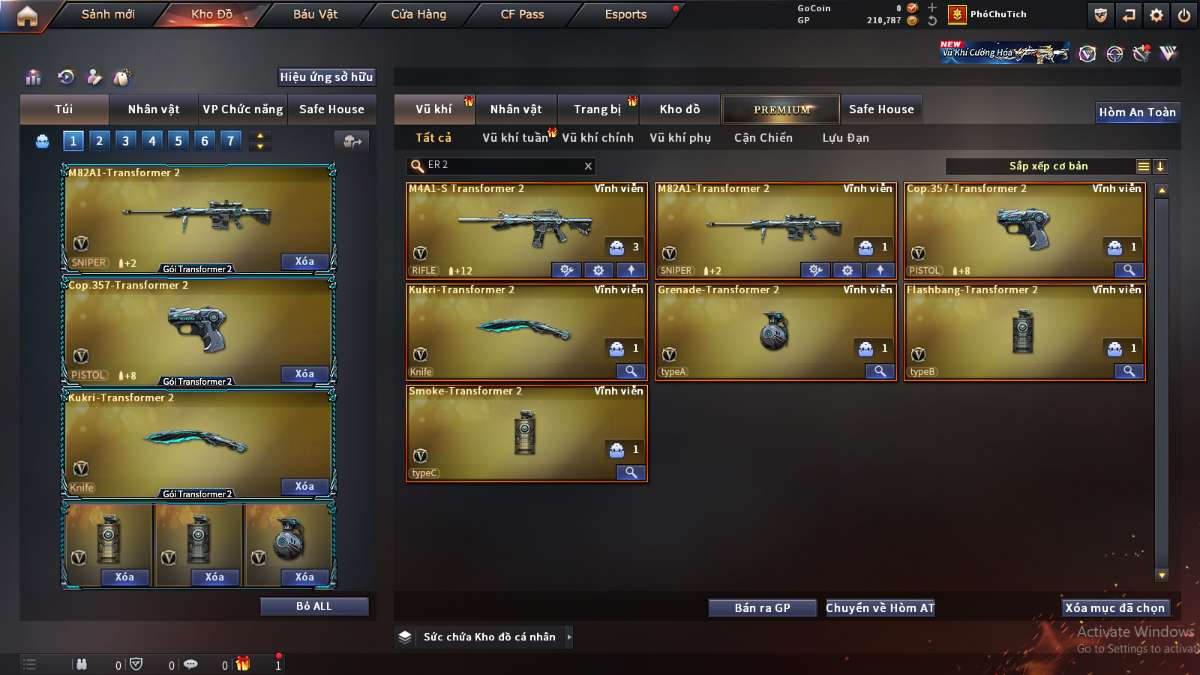 shop acc cf uy tin gia re